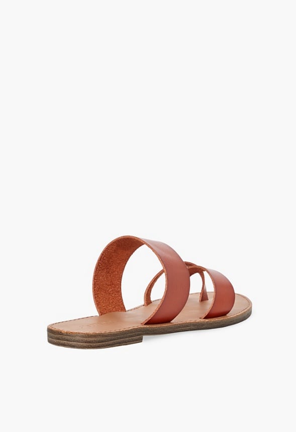 Cloey Slide Sandal Cognac
