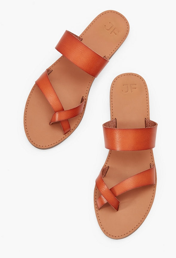 Cloey Slide Sandal Cognac