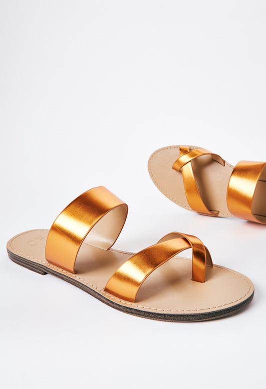 Cloey Slide Sandal Mandarin Orange