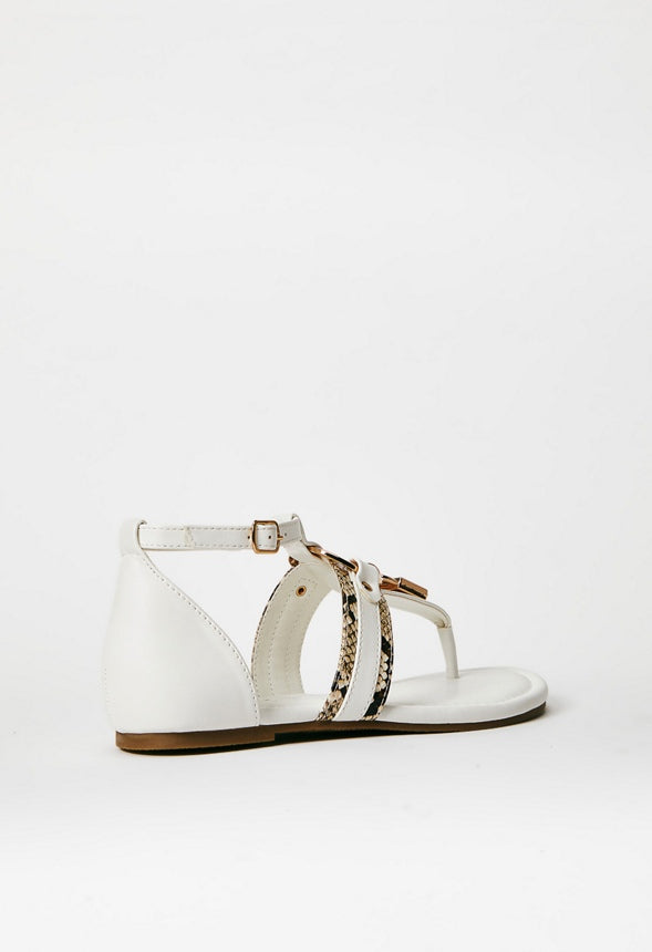 Devinne Flat Sandal White