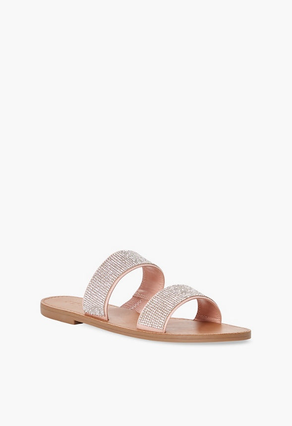 Cass Flat Sandal Rhinestone