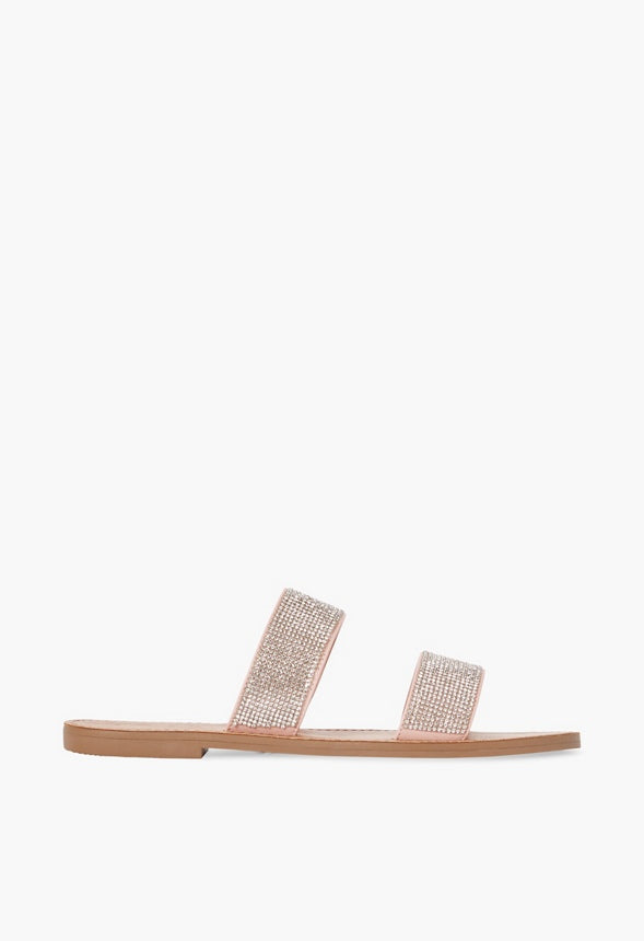 Cass Flat Sandal Rhinestone