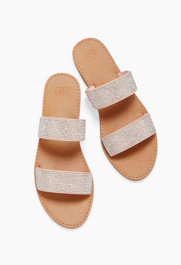 Cass Flat Sandal Rhinestone