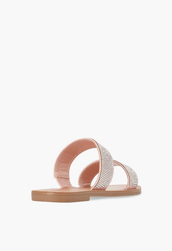 Cass Flat Sandal Rhinestone