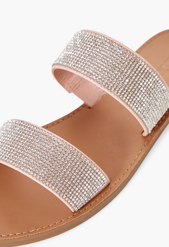Cass Flat Sandal Rhinestone