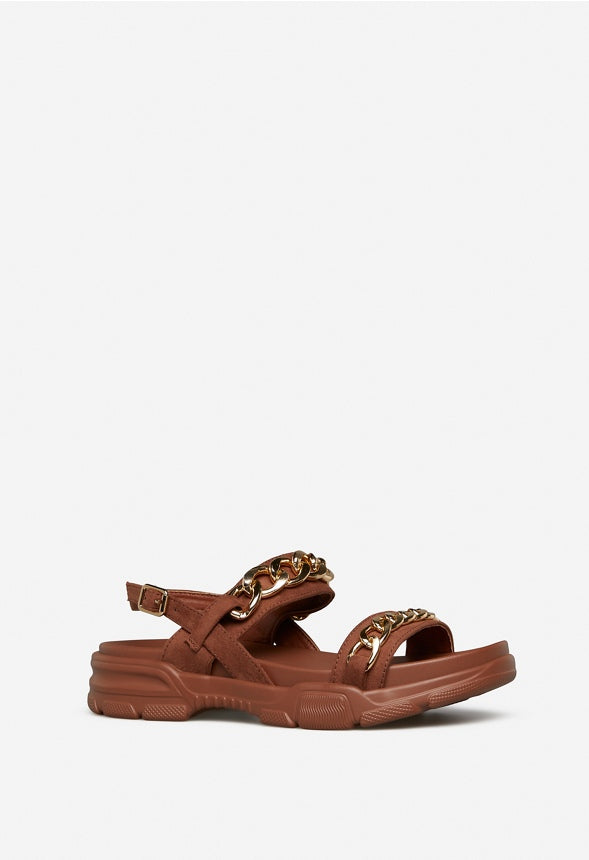 KALLIE FLAT SANDAL Camel