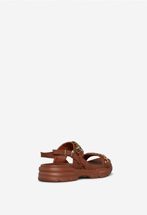 KALLIE FLAT SANDAL Camel