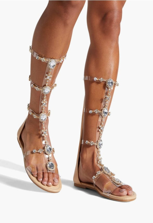KUMANI GLADIATOR SANDAL Beige