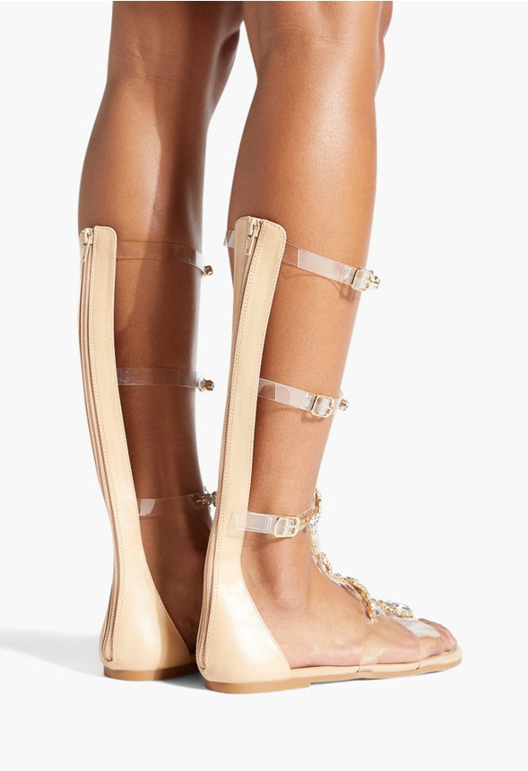 KUMANI GLADIATOR SANDAL Beige