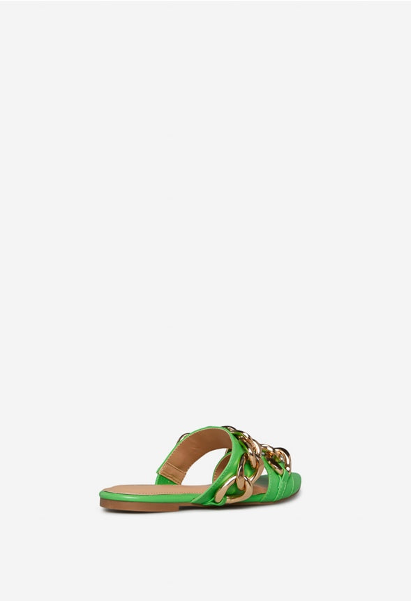 SOREN FLAT SANDAL Classic Green
