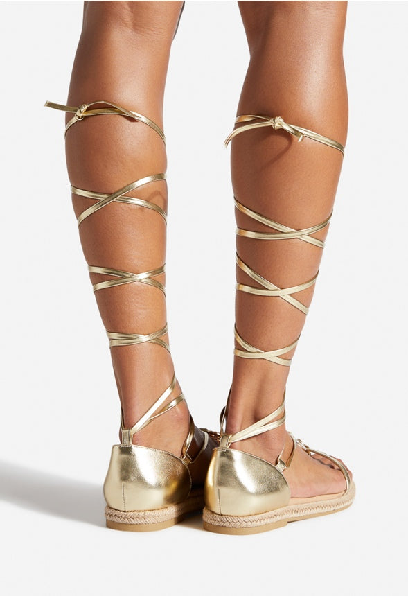 AZIMA FLAT SANDAL Gold