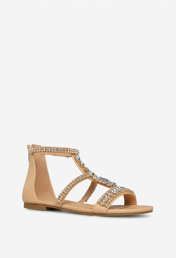 ADELITA FLAT SANDAL Beige