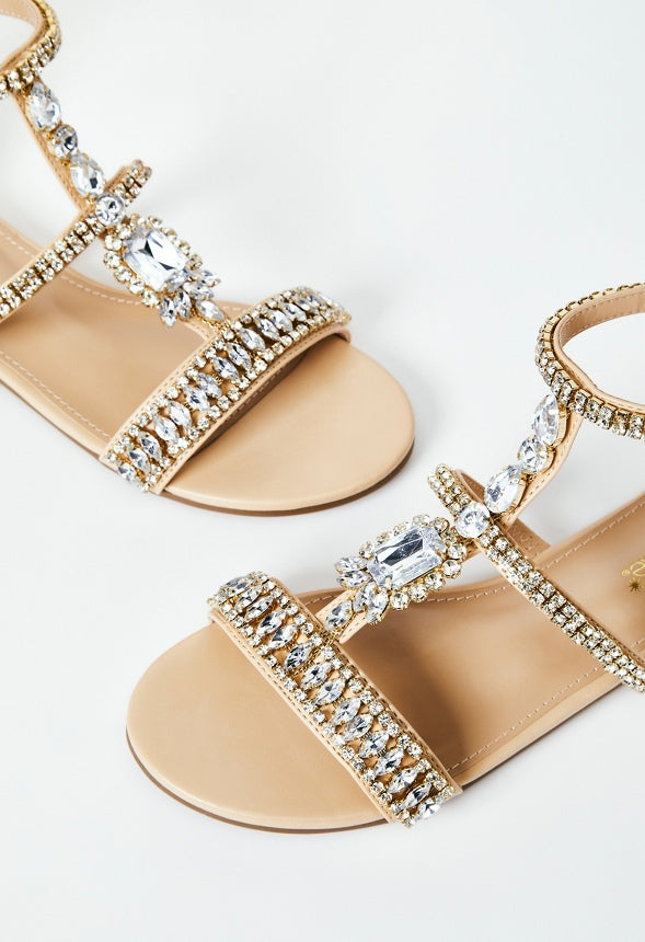 ADELITA FLAT SANDAL Beige