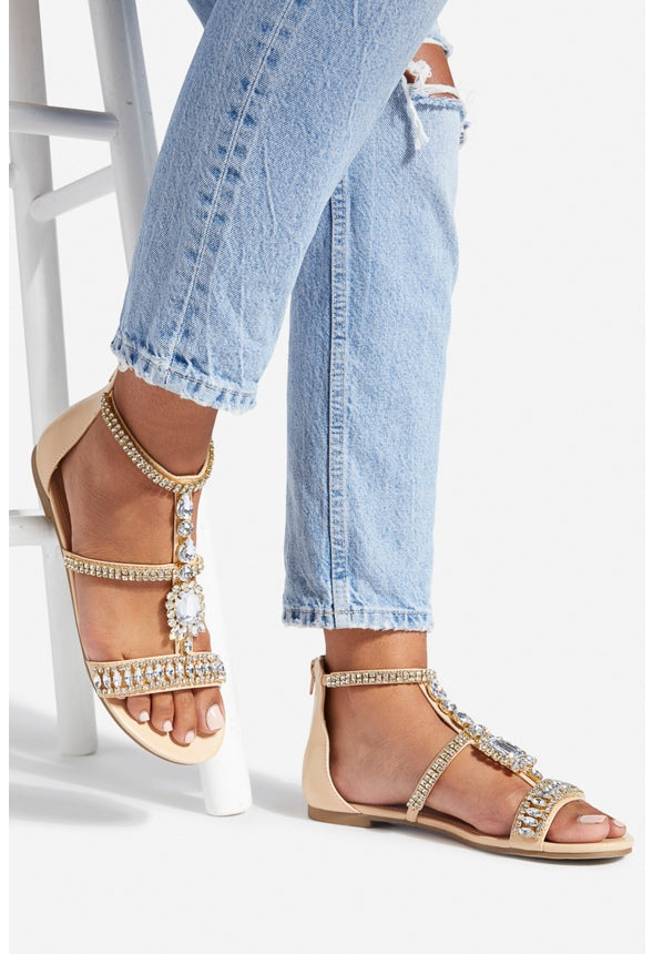 ADELITA FLAT SANDAL Beige