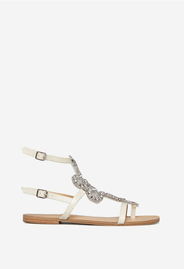 CANTONA FLAT SANDAL Bone
