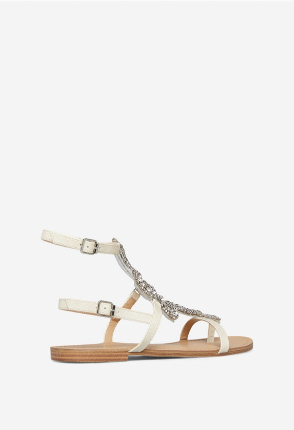 CANTONA FLAT SANDAL Bone