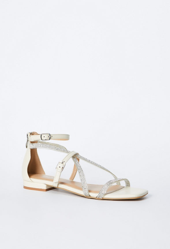 MERRARI FLAT SANDAL Bone