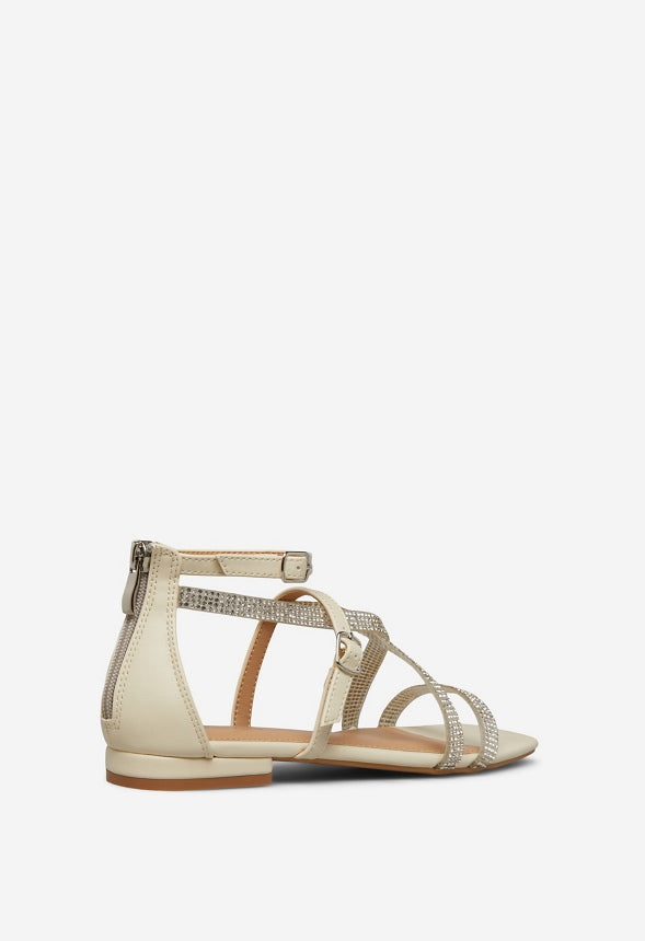 MERRARI FLAT SANDAL Bone