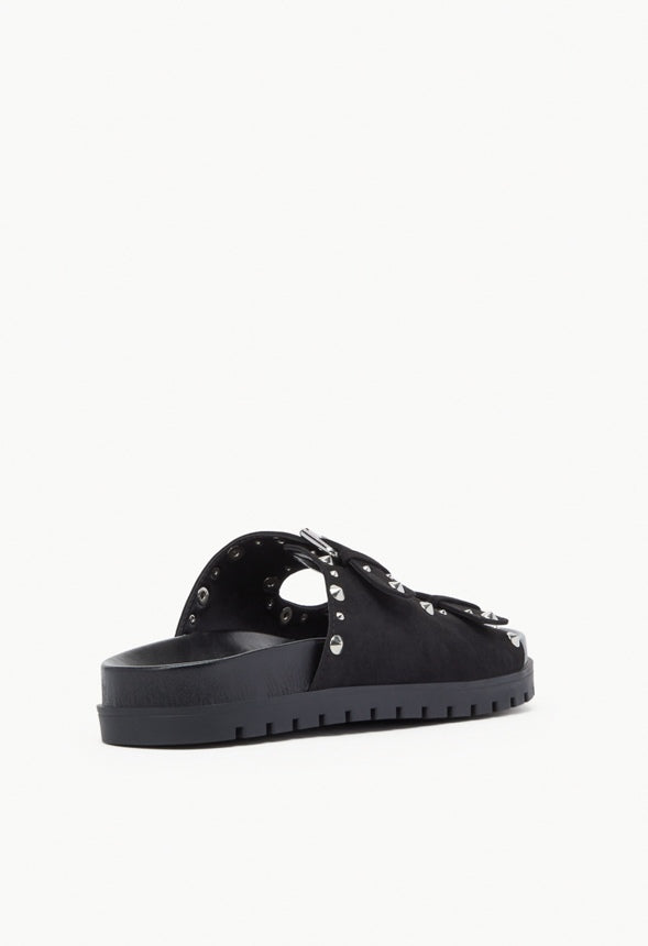 QUINN FLATFORM SLIDE SANDAL Black