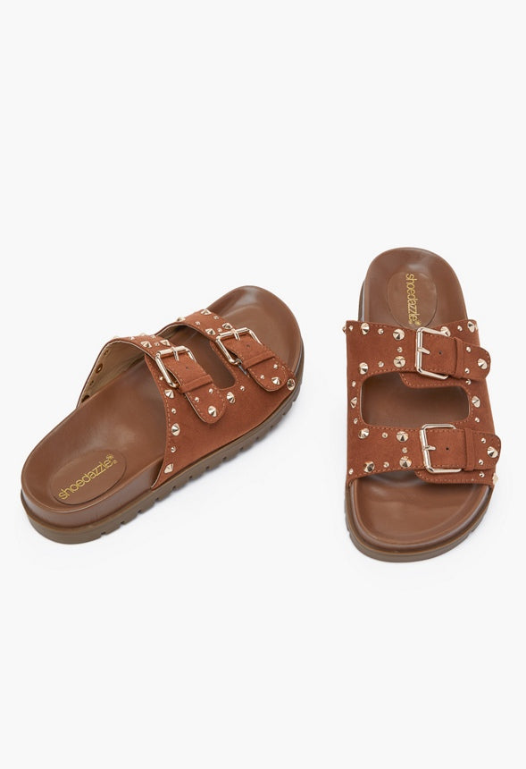 QUINN FLATFORM SLIDE SANDAL Brown