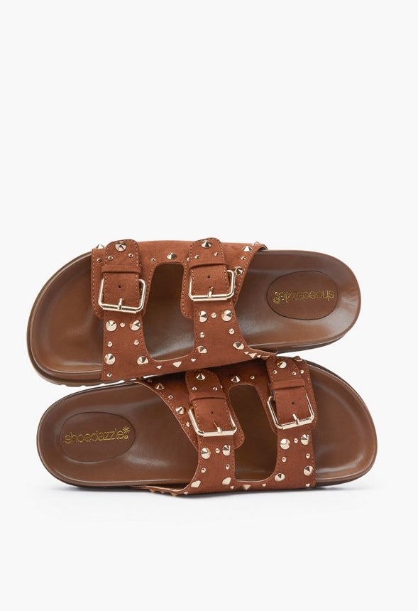 QUINN FLATFORM SLIDE SANDAL Brown