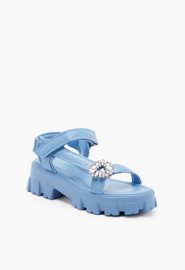 BUFFY LUG SOLE SANDAL Blue