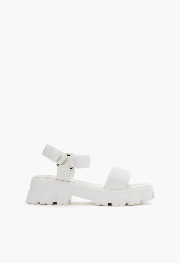 RILEY LUG SOLE SANDAL White