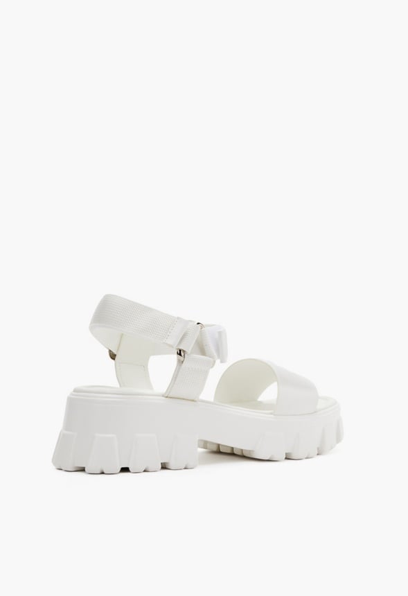 RILEY LUG SOLE SANDAL White