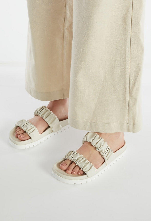 EVA FLAT SLIDE SANDAL Birch