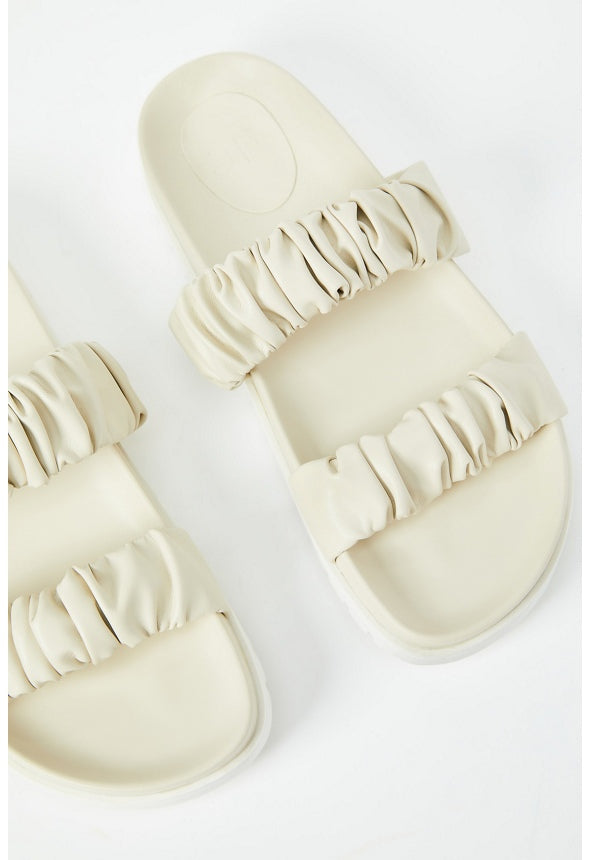 EVA FLAT SLIDE SANDAL Birch
