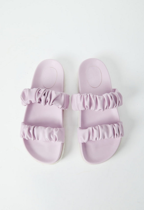 EVA FLAT SLIDE SANDAL Lilac Snow
