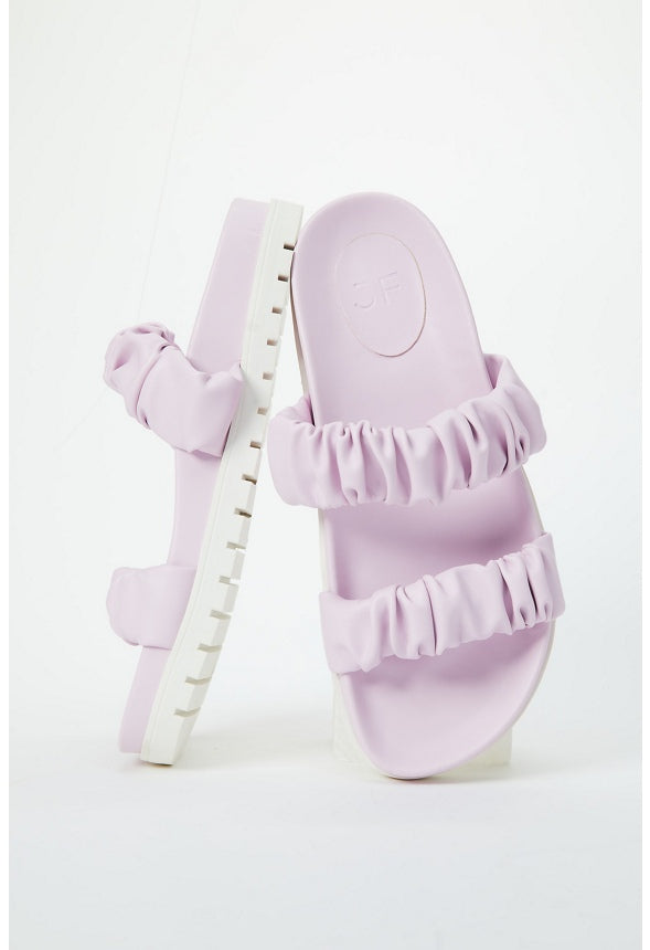 EVA FLAT SLIDE SANDAL Lilac Snow