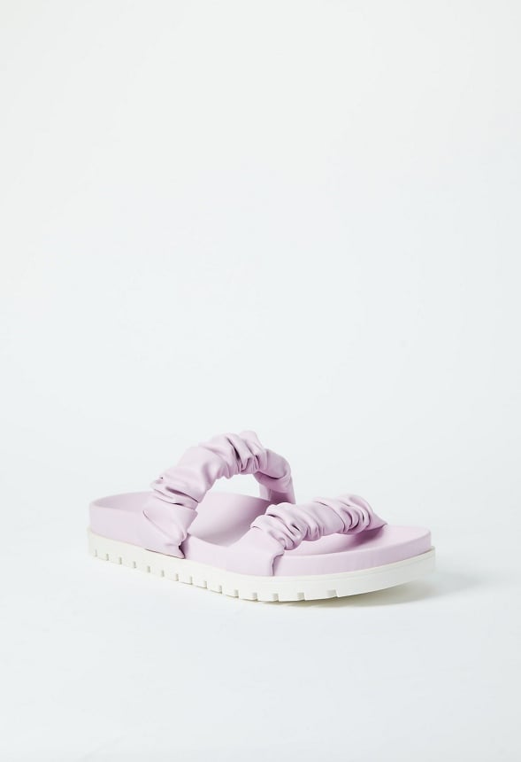 EVA FLAT SLIDE SANDAL Lilac Snow