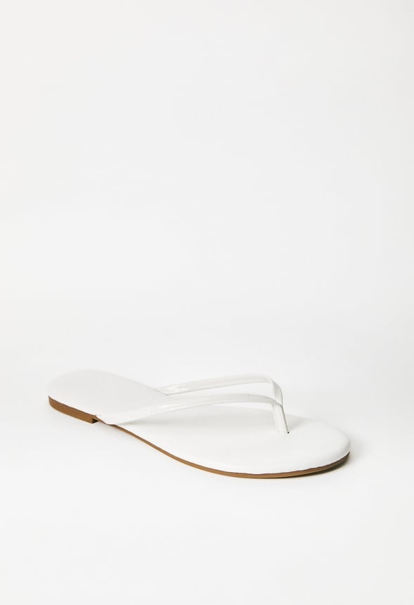 LAYLA FLAT THONG SANDAL Bright White