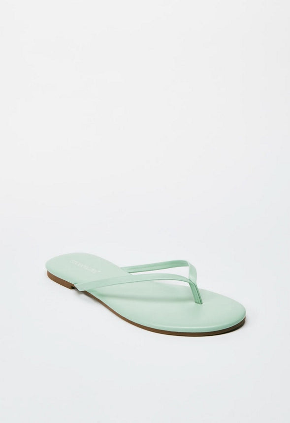 LAYLA FLAT THONG SANDAL Hemlock