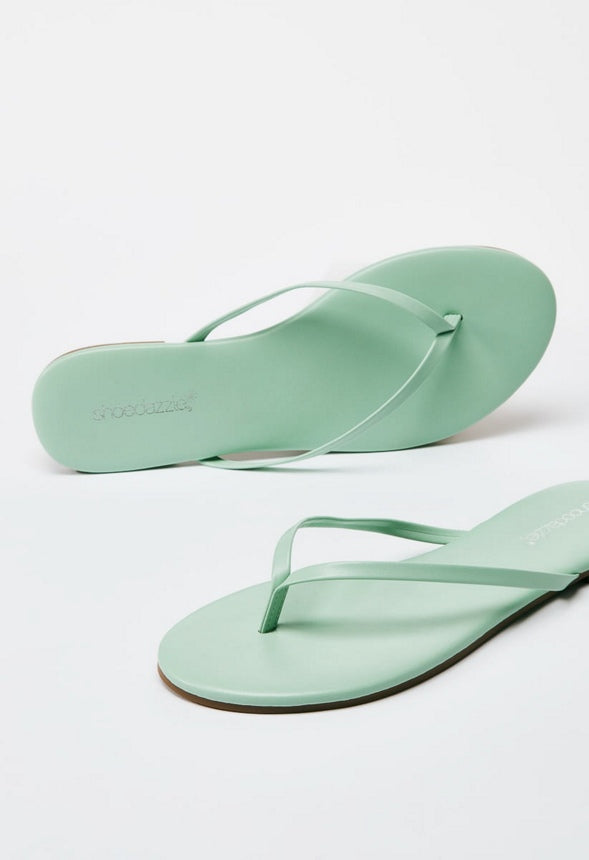 LAYLA FLAT THONG SANDAL Hemlock