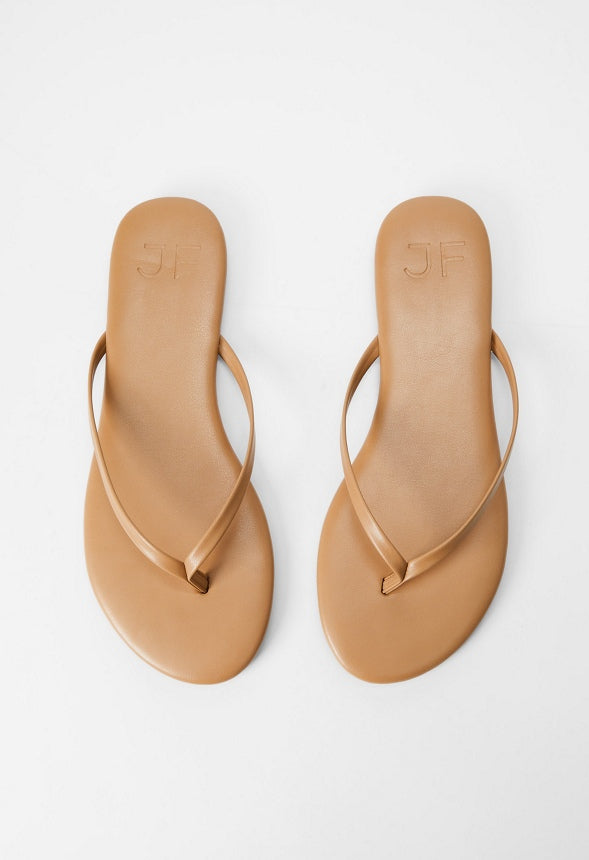Layla Flat Thong Sandal Light Tan
