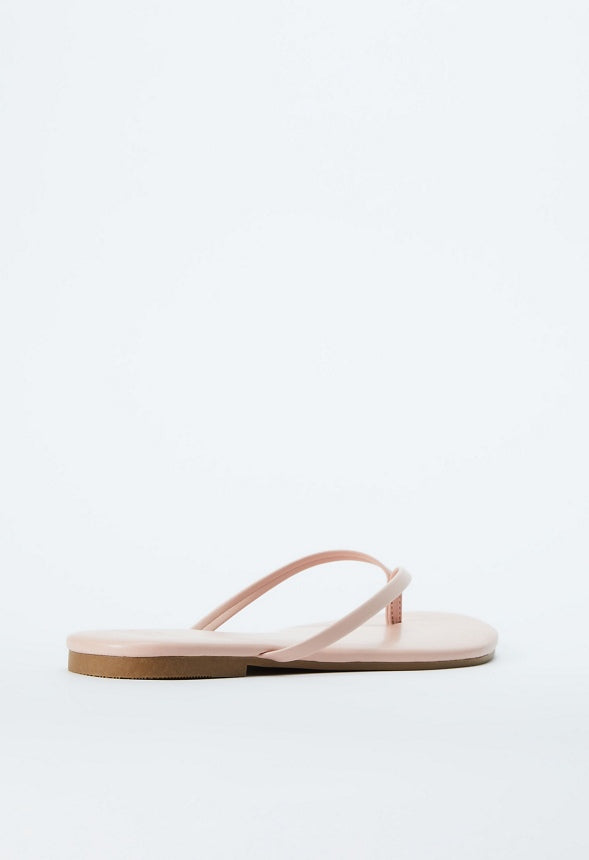Layla Flat Thong Sandal Blush