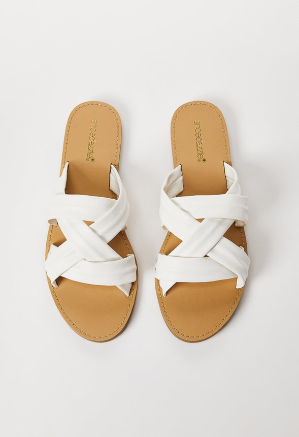 DANIELA FLAT SLIDE SANDAL Bright White