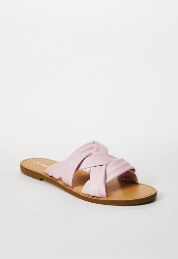 DANIELA FLAT SLIDE SANDAL Chalk Pink