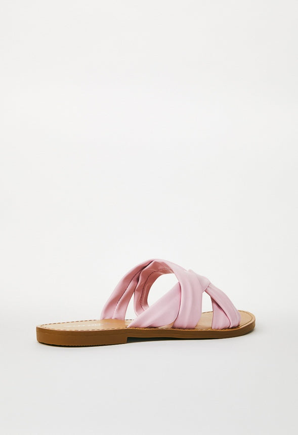 DANIELA FLAT SLIDE SANDAL Chalk Pink