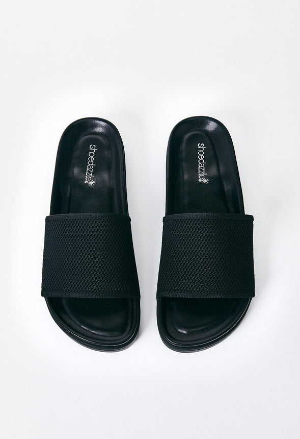 Nellie Slide Sandal Black Caviar