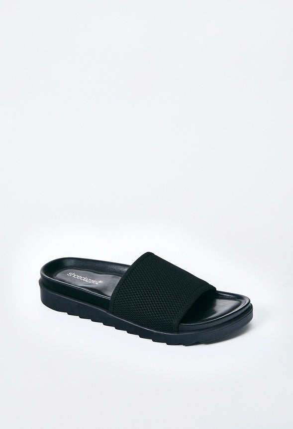 Nellie Slide Sandal Black Caviar