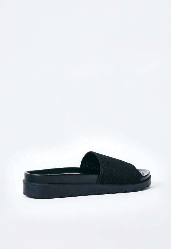 Nellie Slide Sandal Black Caviar