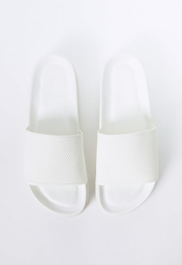 NELLIE SLIDE SANDAL Bright White