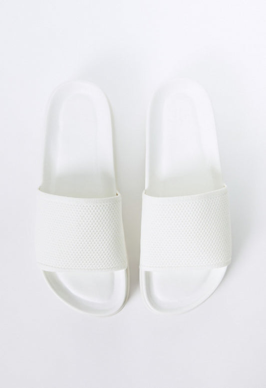 NELLIE SLIDE SANDAL Bright White