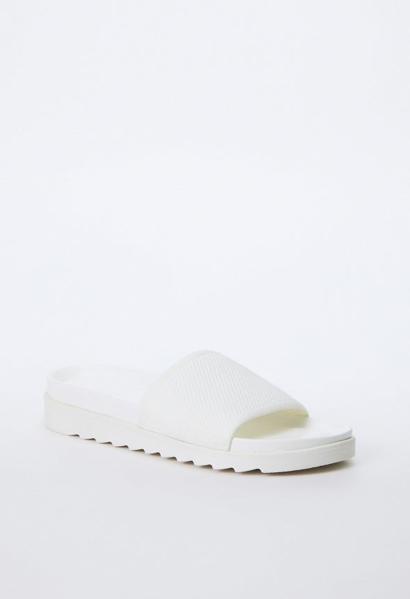 NELLIE SLIDE SANDAL Bright White