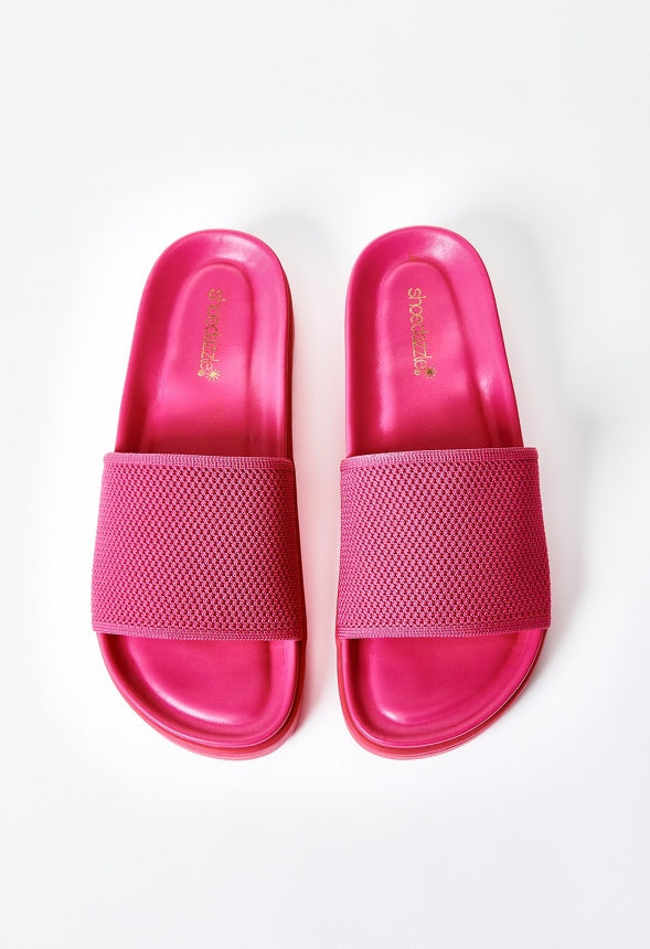 Nellie Slide Sandal Fuchsia