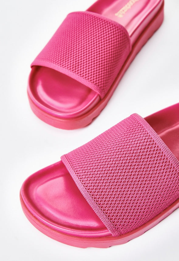 Nellie Slide Sandal Fuchsia