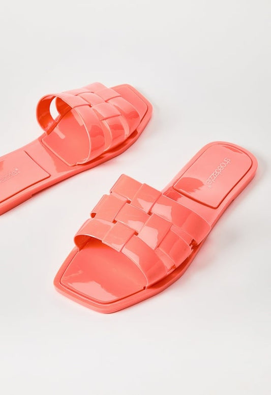 ISLA FLAT SLIDE SANDAL Fusion Coral